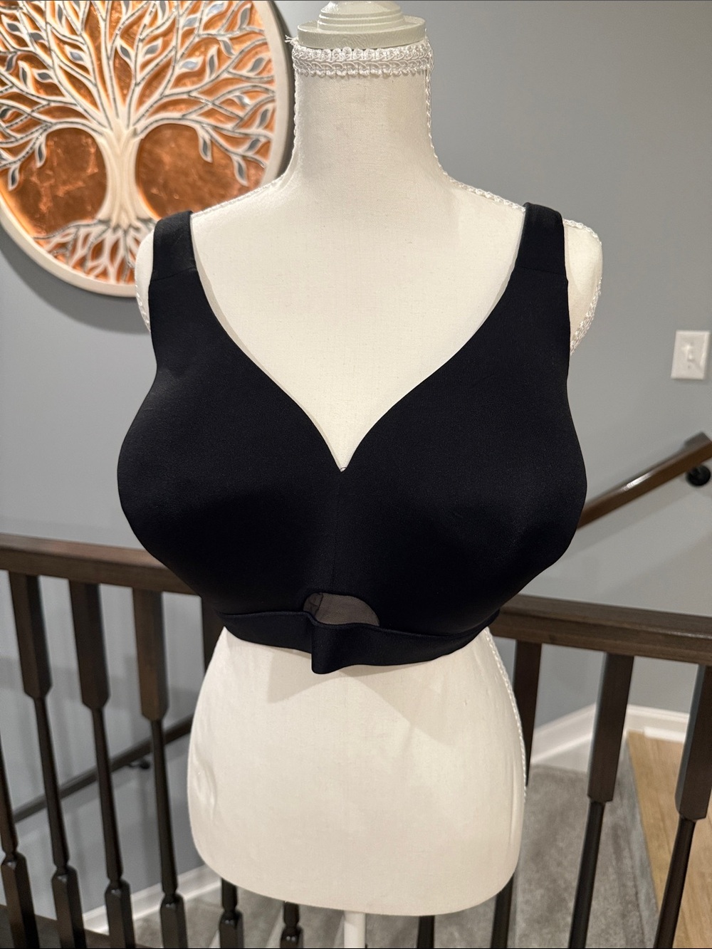 Cacique Wireless Black Comfort Bra